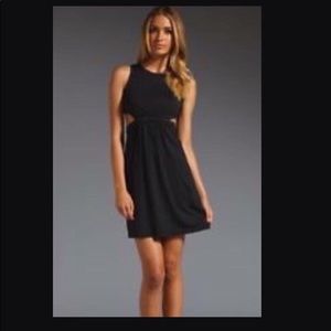 Susana Monaco black cut out dress size medium